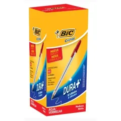 Lapiz Pasta Rojo Punta Media Bic