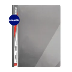 Carpeta Plast. Con Accoclip Gris