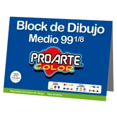 Block Dibujo Medium 99 1/8 20 Hojas Proarte