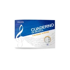 Cuaderno Musica Media Pauta Proarte
