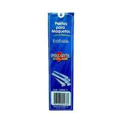 Palo Maqueta 2X6 Mm 7 Unidades. Proarte