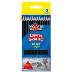 Lapiz Grafito N°2Hb Triangular Proarte