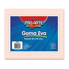 Set Goma Eva 20X30 Beige 10 Unidades. Proarte