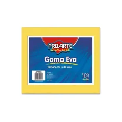 Set Goma Eva 20X30 Amarillo 10 Unidades. Proarte