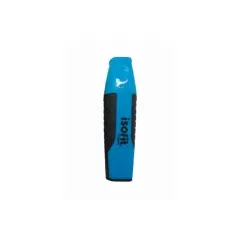 Destacador Celeste Punta Biselada Con Grip Isofit
