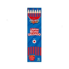 Lapiz Bicolor Delgado Rojo-Azul Proarte