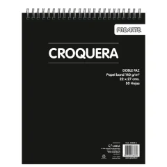Croquera 22X27 Cm Doble Faz 50 Hojas Proarte