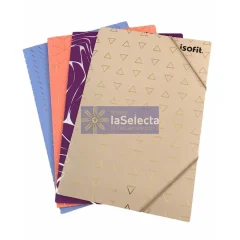 Carpeta Con Elastico Oficio Folia Design Woman Isofit