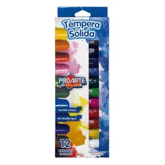 Tempera 12 Col. Solida Proarte