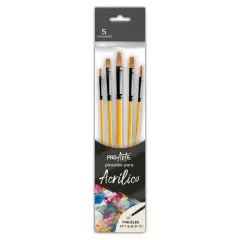 Pincel Set Acrilico 5 Unidades. Proarte
