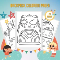 Set Mochila Para Colorear Proarte
