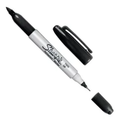 Marcador Negro Doble Punta Sharpie