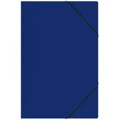 Carpeta Con Elastico Oficio Azul Oscuro Buho