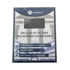 Mica D.Carta Lisa 100 Unidades. 200 Mic. Natural