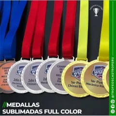 Set Medallas 6 Unidades. Glam