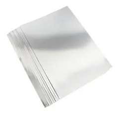 Pliego Cartulina Metalica Plata