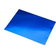 Pliego Cartulina Metalica Azul