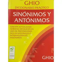 Diccionario Practico Sinonimos Y Antonimos Ghio