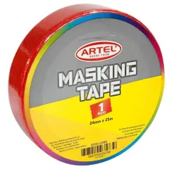 Masking Tape 24X25 Rojo Artel