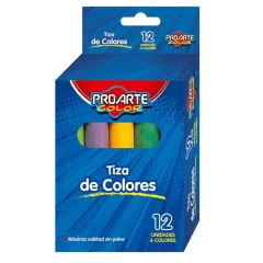 Tiza 12 Unidades. Colores Proarte