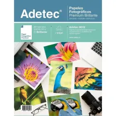 Papel Fotografico Premium Brillante 235Grs 20 Hojas Adetec