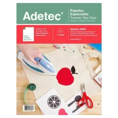 Papel Transfer Telas Claras Adetec 140Grs 3 Hojas
