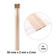 Palo Maqueta 2X2 Mm 10 Unidades. Artel