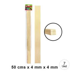 Palo Maqueta 4X4 Mm 7 Unidades. Artel