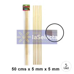 Palo Maqueta 5X5 Mm 5 Unidades. Artel