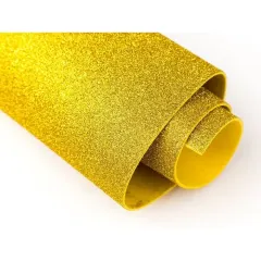 Pliego Goma Eva Glitter Amarilla