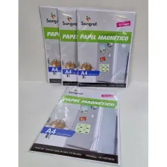 Papel Magnetico Set 4 Unidades Tamaño A4