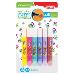 Pintura Puffy Artel Set 6 Colores