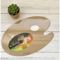 Paleta Madera Oval 20X30Cm Lavoro