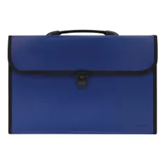 Maletín Con Fuelle Azul