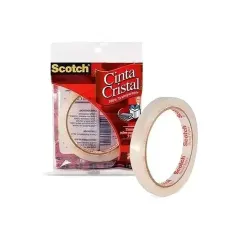 Cinta Adhesiva 18X50 Mts Cristal 3M Scotch