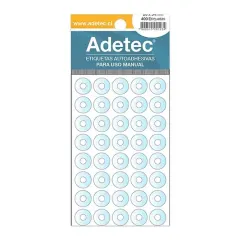 Etiqueta Con Ojetillos Blanca 400 Unidades. Adetec