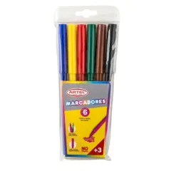 Marcador 6 Col. Artel