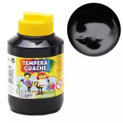 Tempera 250 Ml Gauche Negro Acrilex
