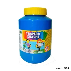 Tempera 500 Ml Guache Azul Turquesa Acrilex