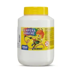 Tempera 500 Ml Guache Blanca Acrilex