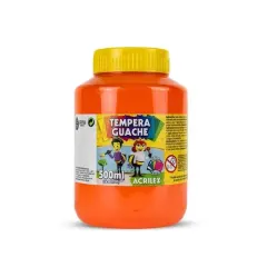 Tempera 500 Ml Guache Naranjo Acrilex