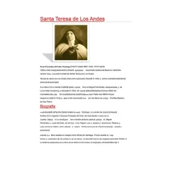 Cuento Santa Teresita De Los Andres Andres Bello