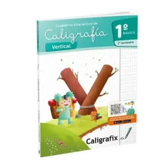 Cuaderno Caligrafia 1°Basico 2°Semestre Vertical Caligrafix