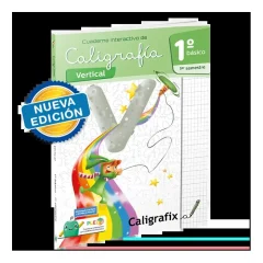 Cuaderno Caligrafia 1° Basico 1° Semestre Vertical Caligrafix