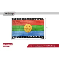 Fiestas Patrias Bandera Mapuche 90X150 Cm