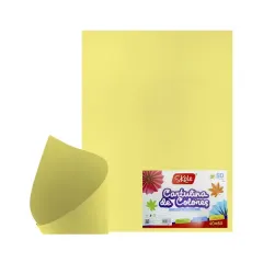 Pliego Cartulina Española Amarillo Pastel