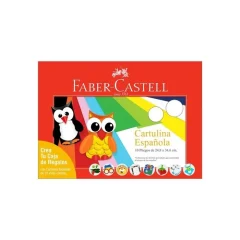 Estuche Cartulina Española 10 Pliegos Faber Castel
