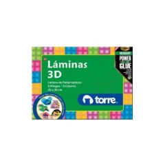 Estuche Lamina 3D 5 Pliegos Torre