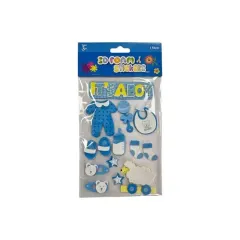 Stickers Goma Eva Baby Shower 3D Hombre