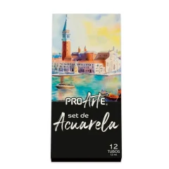 Set Pintura Acuarela 12 Col. Proarte